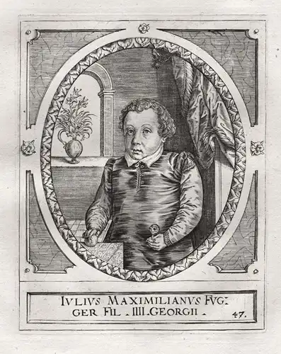 Julius Maximilianus Fugger - Julius Maximilian Fugger (1550 - 1563) Kirchberg Weißenhorn Kind child Portrait
