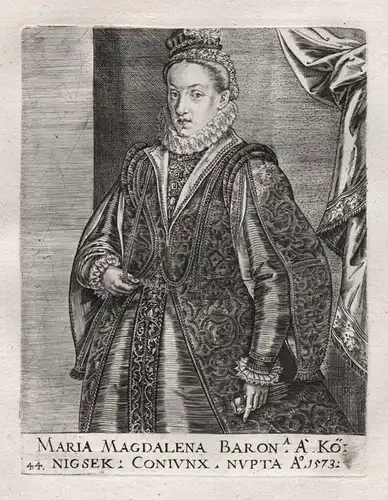 Maria Magdalena Baron.a a Königsek - Maria Magdalena von Königsegg (1557-1592) Fugger Kirchberg Weissenhorn Po