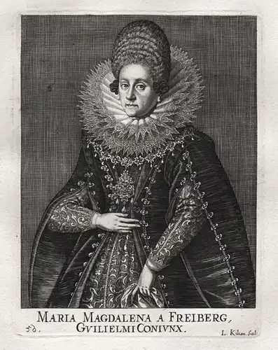 Maria Magdalena Freiberg - Maria Magdalena Fugger v. Freyberg (1572-1622) Portrait