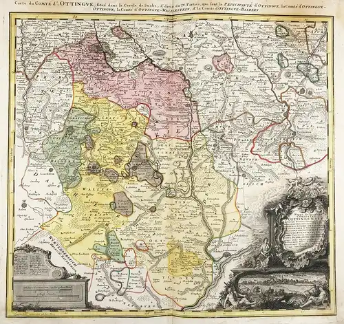 Mappa Geographica Comitatus Oettingensis : in Circulo Suevico siti, prout ille continet Principatum hodiernum