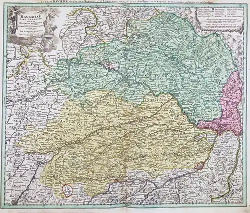 Bavariae Pars Inferior tam in sua Regimina Generalia quam in eorundem Praefecturas Particulares - Niederbayern