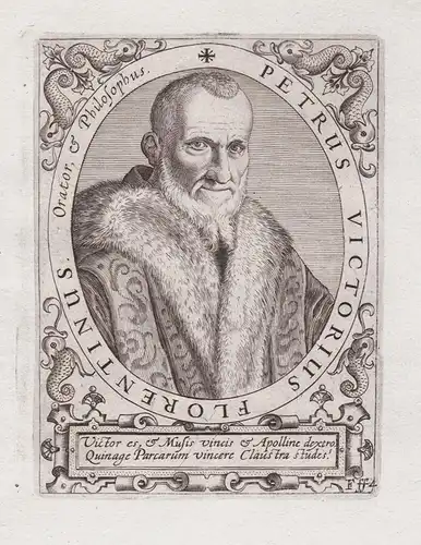 Petrus Victorius Florentinus - Piero Vettori (1499-1585) Italian humanist philosopher Firenze Florence Pisa Fl