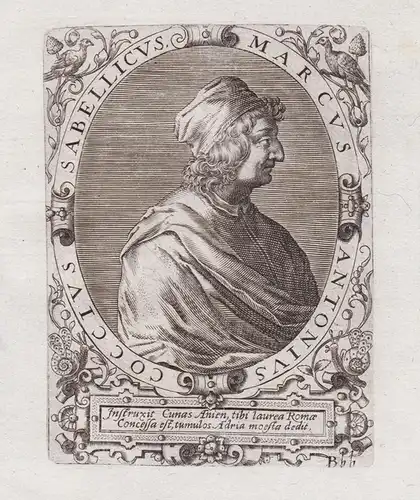 Marcus Antonius Coccius Sabellicus - Marco Antonio Sabellico (1436-1506) Venezia historian scholar Venice Vene