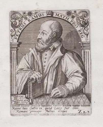 Petrus Ramus Math. Pro Reg. - Petrus Ramus (1515-1572) French humanist logician reformer philosopher Piere de