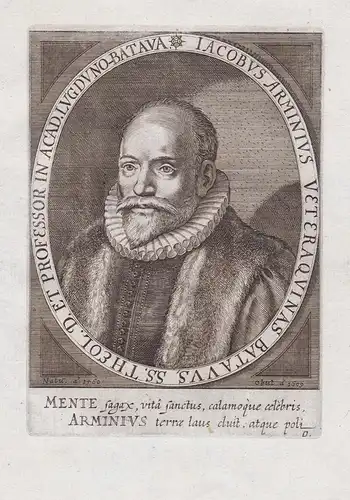 Iacobus Arminius Veteraquinas Batavus SS. Theol. D. et Professor in Acad. Lugduno-Batava - Jacobus Arminius (1