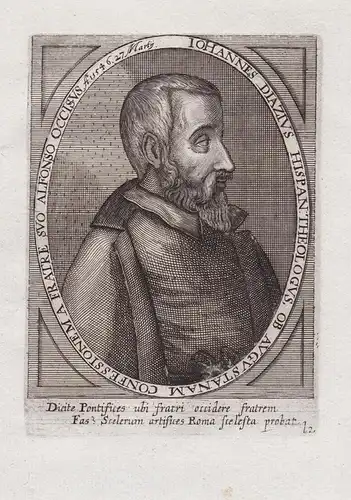 Iohannes Diazius Hispan. Theologus... - Juan Diaz (c.1510-1546) Spanish humanist Philologe protestant Theologe