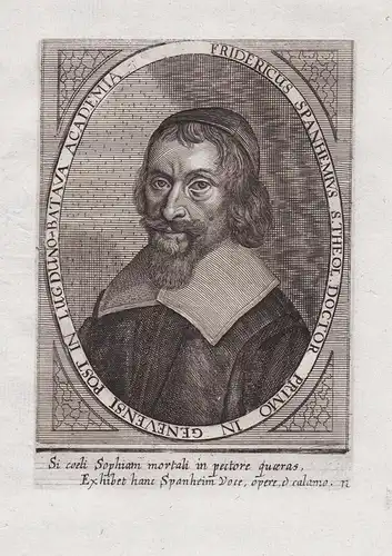 Fridericus Spanhemius S: Theol. Doctor Primo in Genevensi Post in Lugduno-Batava Academia - Friedrich Spanheim