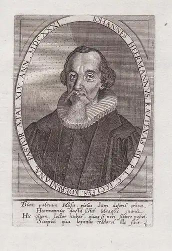 Iohannes Heermannus Rautenas Sil. P. L. C. Eccles. ... - Johann Heermann (1585-1647) Kirchenliederdichter poet