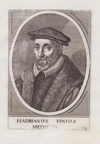 Hadrianus Iunius Medicus - Hadrianus Junius (1511-1575) Dutch physician Latin poet emblematist antiquarian Arz
