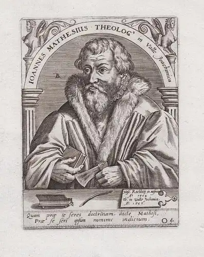 Ioannes Mathesius Theolog. in Valle Joachimica - Johannes Mathesius (1504-1565) Reformator Reformation reforme