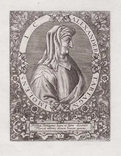 Alexander Tartagn. Imolens I. C. - Alessandro Tartagni (1424-1477) Italian jurist Imola Bologna Ferrara Padova