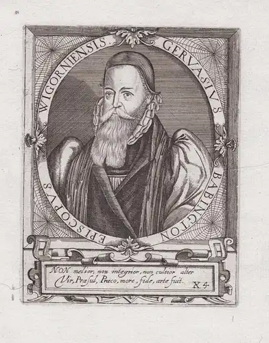 Gervasius Babington Episcopus Wigorniensis - Gervase Babington (1549-1610) English bishop of Llandaff Worceste