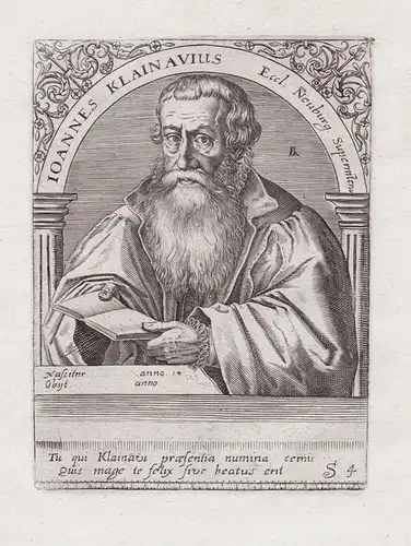 Ioannes Klainavius - Johannes Kleinau (1527-1602) Neuburg an der Donau Pfalz Neumarkt Solz Theologe Reformatio