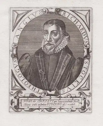Richardus Stockius Theologus Anglus - Richard Stock (1569-1629) English theologian Feofees London York Portrai