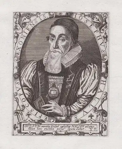 Iosephus Hallus - Joseph Hall (1574-1656) English bishop Exetor satirist moralist Norwich Portrait