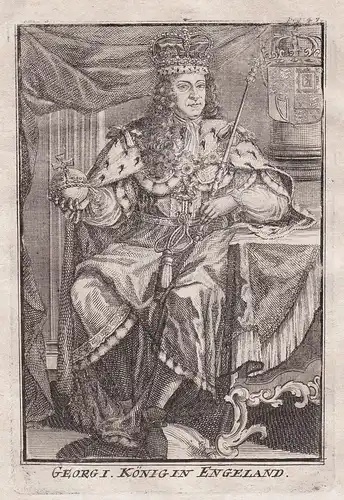 Georg I. König in Engeland - George I of Great Britain (1660-1727) King König roi England Großbritannien Angle