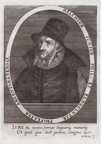Melchior Iunius Phil: et Eloquilnitiae... - Melchior Junius (1545-1604) Humanist Rhetoriker Wittenberg Straßbu