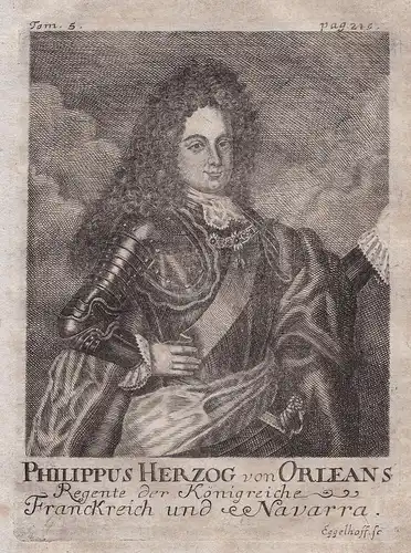 Philippus Herzof von Orleans - Philippe II de Bourbon, duc d'Orleans (1674-1723) Valois Nemours Montpensier Jo