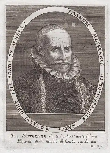 Emanuel Meteranus Historiographus... - Emanuel van Meteren (1535-1612) Flemish historian Antwerpen London Port