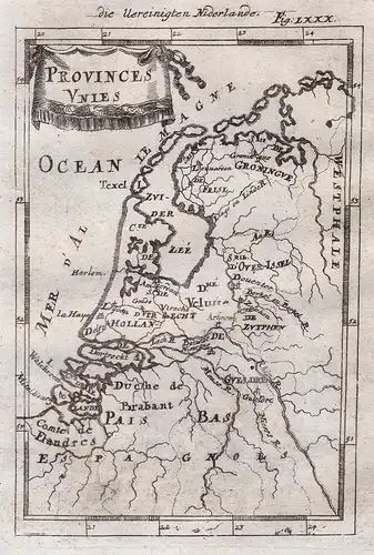 Provincies Unies - Holland Nederland Netherlands Niederlande map Karte carte