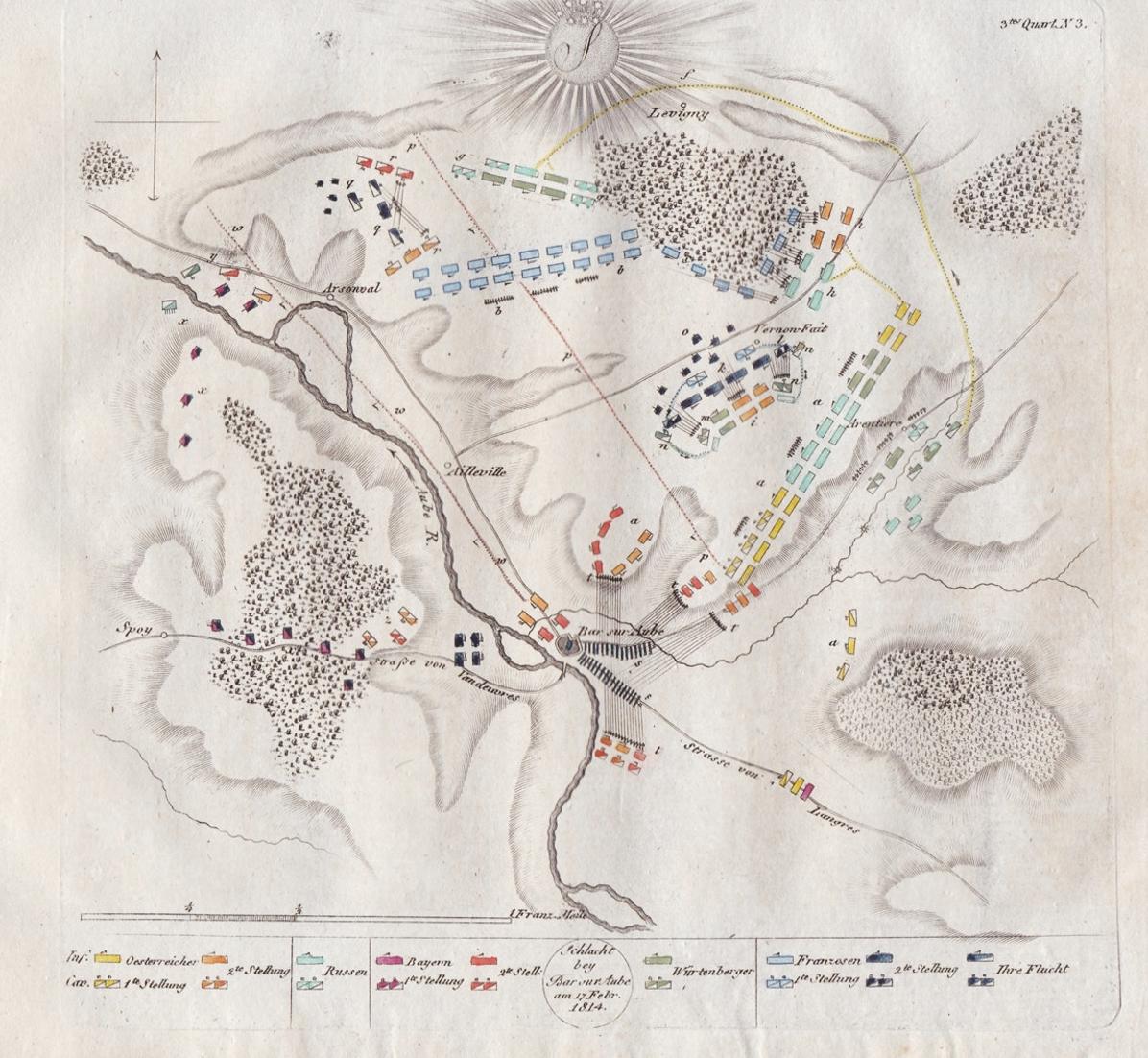 Schlacht bey Brienne den 1ten Februar 1814 Bataille de Briennele