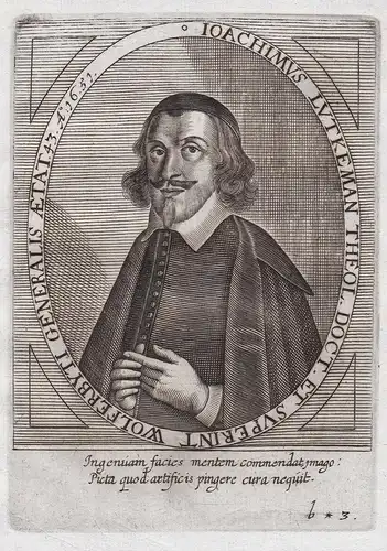 Ioachimus Lutkeman Theol. Doct. et Superint... - Joachim Lütkemann (1608-1655) Lutherischer Theologe Demmin Wo