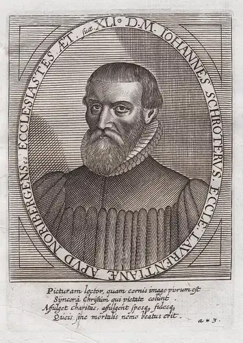 D. M. Iohannes Schroterus Eccle: Laurentianae... - Johannes van Schröter (1513-1593) Weimar Jena Universität M