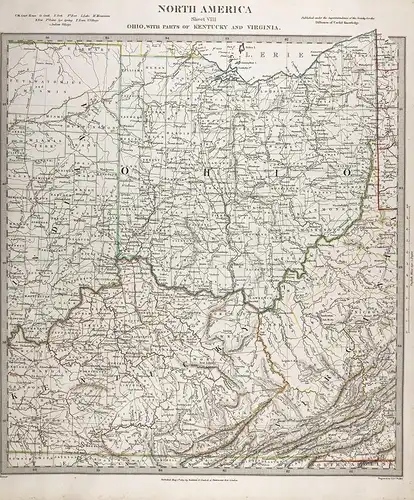 North America Sheet VIII - Ohio with parts of Kentucky and Virginia - Ohio Kentucky Virginia North America eng