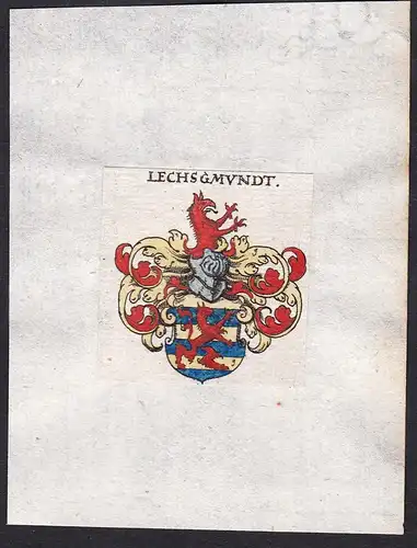 Lechsgmundt - Lechsgmundt Lechsgemünd  Wappen Adel coat of arms heraldry Heraldik