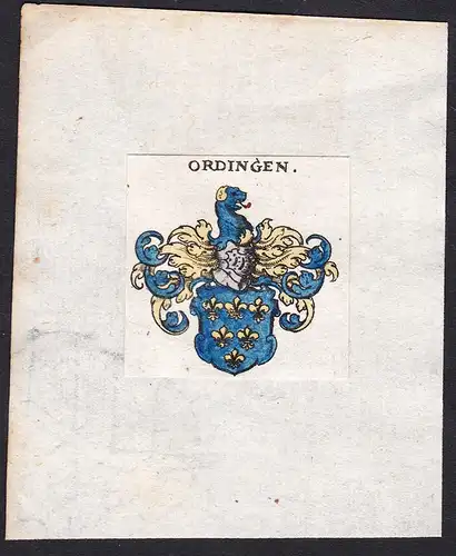 Ordingen - Ordingen Wappen Adel coat of arms heraldry Heraldik