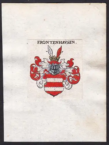 Frontenhausen - Frontenhausen Wappen Adel coat of arms heraldr Heraldik