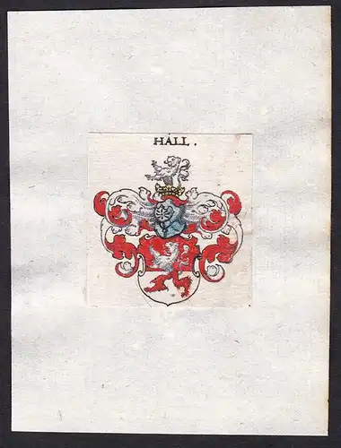 Hall - Hall Halle Wappen Adel coat of arms heraldr Heraldik
