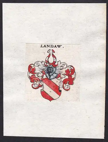 Landaw - Landaw Landau Wappen Adel coat of arms heraldr Heraldik