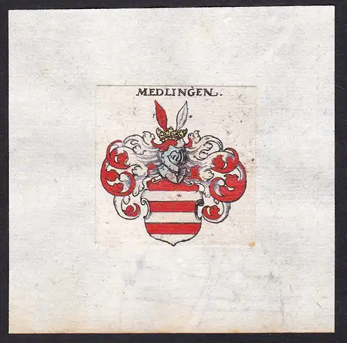 Medlingen - Medlingen Wappen Adel coat of arms heraldry Heraldik