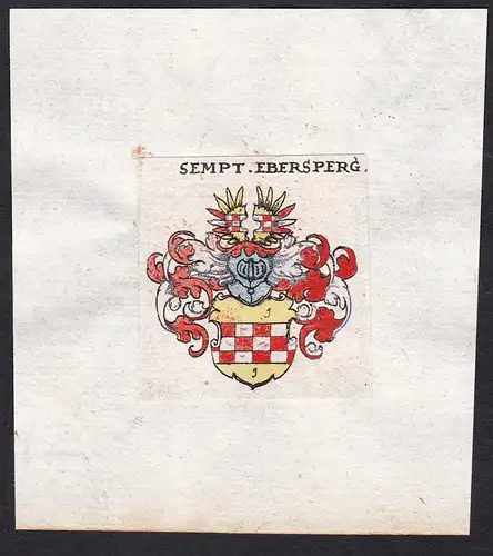 Sempt. Ebersperg - Sempt Ebersperg Ebersberg Wappen Adel coat of arms heraldr Heraldik