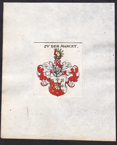 Zu der Marckt - Zu der Marckt Wappen Adel coat of arms heraldry Heraldik