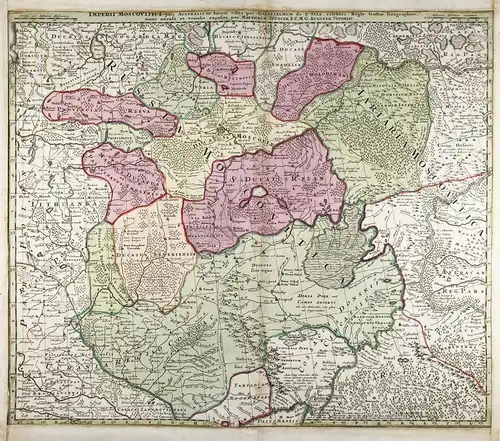 Imperii Moscovitici pars Australis in lucem edita... - Russia Russland Moscow Moskau map Karte