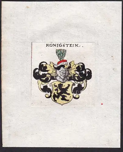 Königstein - Königstein Wappen Adel coat of arms heraldry Heraldik