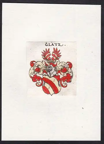 Glatz - Glatz Glazt Wappen Adel coat of arms heraldry Heraldik