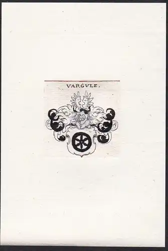 Vargvle - Vargule Wappen Adel coat of arms heraldry Heraldik