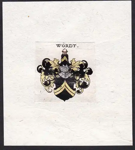 Wördt - Wördt Wörd Wappen Adel coat of arms heraldry Heraldik