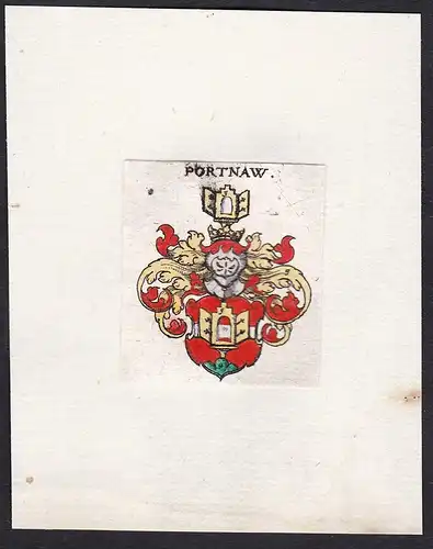 Portnaw - Portnaw Portnau Portnow Wappen Adel coat of arms heraldry Heraldik