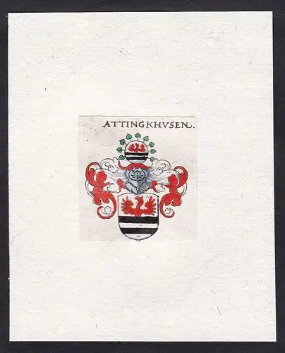 Attingkhvsen - Attingkhvsen Attingkhusen Attinghausen Wappen Adel coat of arms heraldry Heraldik