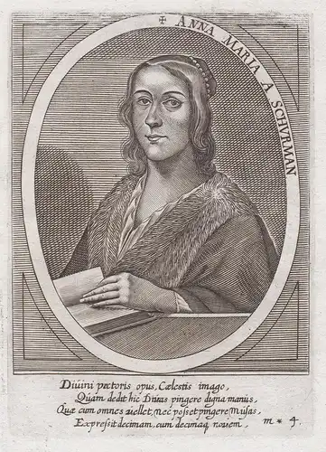 Anna Maria a Schurman - Anna Maria von Schürmann (1607-1678) Köln Gelehrte Universalgelehrte painter engraver