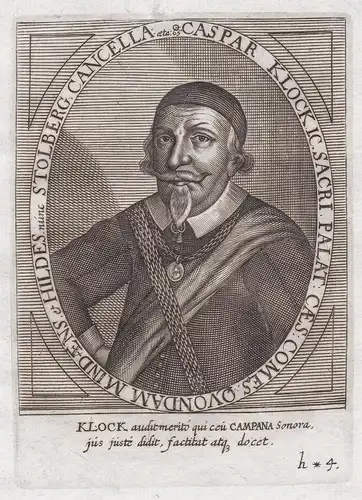 Caspar Klock I.C. Sacri Palat: Comes... - Kaspar Klock (1583-1655) Soest Braunschweig Jurist Kameralist Staats