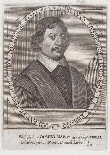 Adrianus Heereboord Lugd. Bata. L. A. M. Philoso.... - Adriaan Heereboord (1613-1661) Dutch philosopher logici
