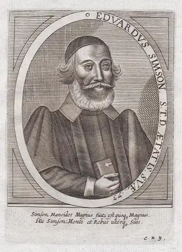Eduardus Simson S. T. D. Aetatis Suae 73. - Edward Simpson (1578-1651) English historian Tottenham Cambridge K