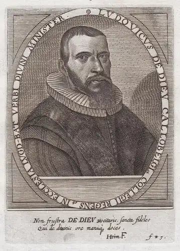 Ludovicus de Dieu Callobelgi Collegii Regens... - Louis de Dieu (1590-1642) Dutch Protestant Orientalist lingu
