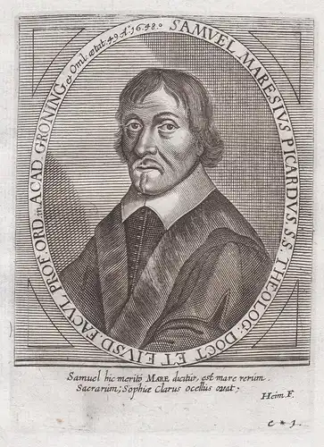 Samuel Maresius Picardus S. S. Theolog: ... - Samuel Maresius (1599-1673) Dutch protestant theologian Oisemont