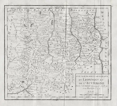 Gouvernemens Generaux du Lyonnois et de l'Auvergne. - Lyonnais Auvergne Lyon
